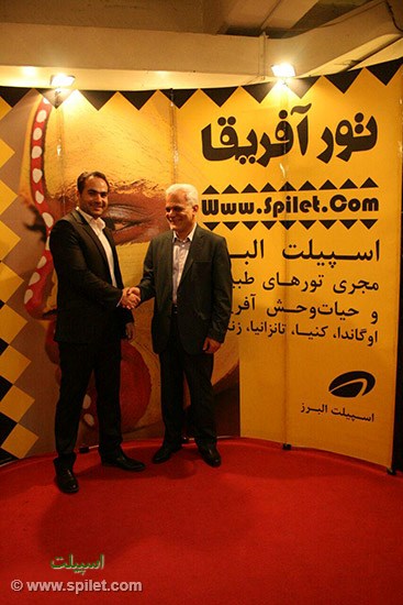 حضور سردار طلایی در غرفه اسپیلت البرز