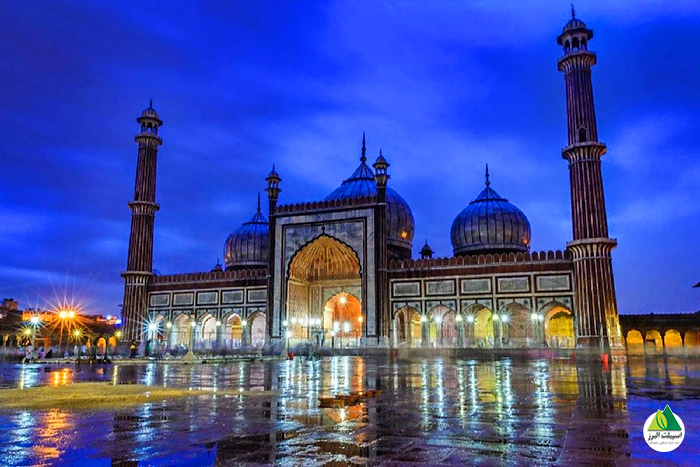مسجد جامع در شهر دهلی، بزرگ‌ترین مسجد هند 