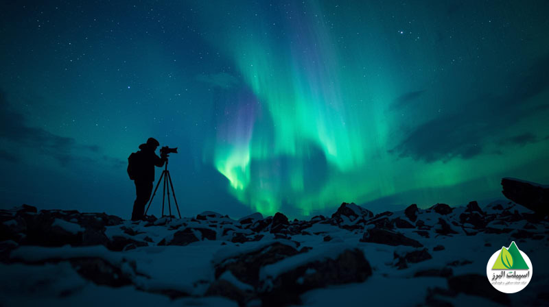 تجربه عکاسی شفق قطبی